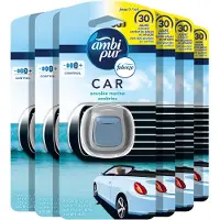 Febreze Ambi Pur / Zeebries Luchtverfrisser voor in de Auto - Autoclip Navulling - 6 stuks