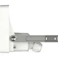 Theben LED-buitenwandspot theLeda B20 dual, wit, IP65, wit / opaal, Aluminium, LED buitenlamp