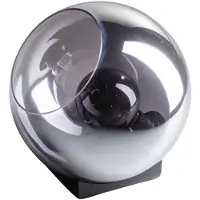 Eth Orb tafellamp 1x E27 smoke glas 35cm / zwart