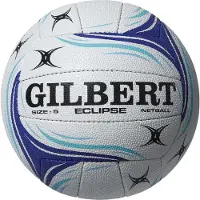 Gilbert Netball Eclipse Match Ball - Size 4 - Wit / Blauw