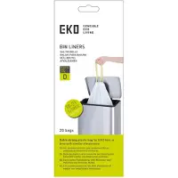 EKO 24x Afvalzak Met Trekband Wit 18–21 Liter Type D 20 Zakken