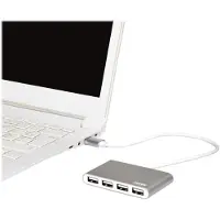 Port Designs 900120 900120 USB-hub 4 poorten USB-A USB 2.0 480 MBit/s Grijs, Wit