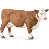 Collecta Figurine - Hereford Koe - (L) - Boerderijdieren - Handgeschilderd - Miniatuur
