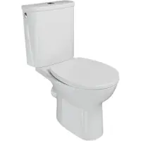 Linie Lina staand toilet Glanzend Wit randloos