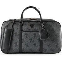 GUESS Weekendtas 'BERTA' donkergrijs / zwart