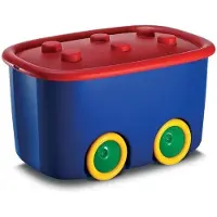Kis OPBERGDOOS KIS FUNNY BOX BLAUW-ROOD
