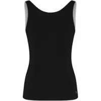 House Of Gravity Sport BH Women Cross Tank Top With Bra Black Sapphire-XXL