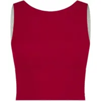 House Of Gravity Sport BH Women Cross Crop Top Deep Ruby Red-XL