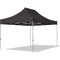 TOOLPORT 3x4,5 m Easy up partytent, PROFESSIONAL alu 40mm, zwart