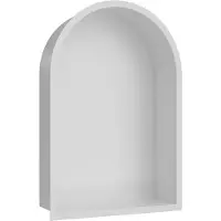 Wiesbaden Inbouwnis Ovaal Demis 30x45x10 cm Mat Wit