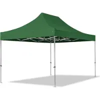 TOOLPORT 3x4,5 m Easy up partytent, PROFESSIONAL alu 40mm, donkergroen