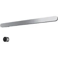 Hotbath &More RASS80 Rails Soft Square handoekwarmerset 80cm met 1 stang en schakelaar chroom