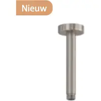 May Plafondbuis 20cm - Geborsteld Carbon Black PVD - Messing - Kranen, Douchekranen, Hoofddouche Houders - 8718835665722 - Kranen, Douchekranen, Hoofddouche houders