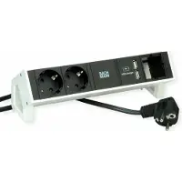 Bachmann DESK2 2x Schutzkontakt 1x USB Charger 1x CM