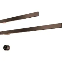 Hotbath &More RAS50+RAS80 Rails Square handoekwarmerset 80cm en 50cm met 2 stangen en schakelaar tuscan bronze