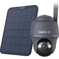 Reolink G440-W plus Zonnepaneel Zwart , 4G LTE 8MP 4K Pan Tilt batterijcamera met slimme detectie