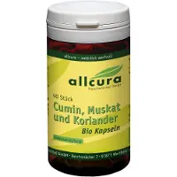 Allcura Komijn, nootmuskaat en koriander, biologische capsules, 90 stuks