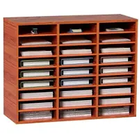 Vevor Houten literatuurorganizer met 27 compartimenten