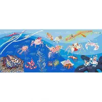 Oceanarium Crustaceans M Towel Veelkleurig