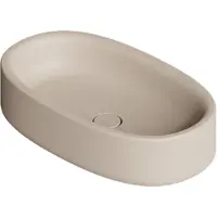 Salenzi Waskom Idilla 60 cm Ovaal Mat Beige (incl. plug)