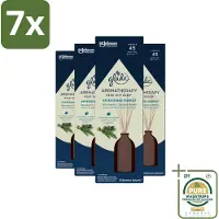 Glade 7 x - Geurstokjes Verfrissende Energie - Aromatherapie Geurverspreiding - 80 ml - Grootverpakking - Aromatherapie - Geurstokjes - Energie - Geurverspreiding - Marokkaanse Rozemarijn