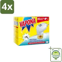 Sonstiges – Anti-Muggenstekker – 45 nachten - Voordeelverpakking - 4 stuks - Muggenbestrijding - Muggenstekker
