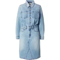 Levi's Blousejurk 'Long Sleeve A Line Western Jumpsuit' lichtblauw