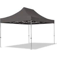 TOOLPORT 3x4,5 m Easy up partytent, PROFESSIONAL alu 40mm, donkergrijs