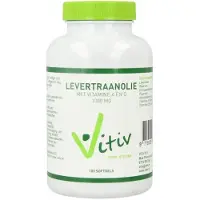 VITIV Levertraanolie 1000 mg vitamine A D 100 softgels