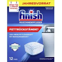 Finish - vaatwasmachinereiniger tijdens wasbeurt - 12 tabletten - Jaarvolume