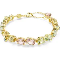 Swarovski Armband 'Gema' lichtblauw / goud / lichtgroen / rosa