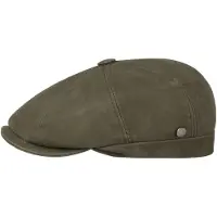 Lierys Nappaleer Wax Flat Cap by