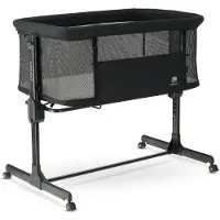 Deryan Snoozy Co Sleeper - Wieg - Verstelbaar frame - Geschikt vanaf de geboorte tot 6 maanden - Zwart