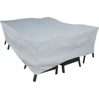 Eurotrail Hoes voor Zitgroep rechthoek polyester 250*210*80cm - Grijs