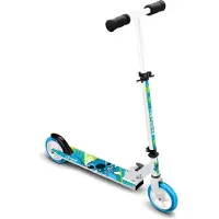 Disney Stitch 2-wiel Kinderstep - Opvouwbaar - Voetrem - Wit/blauw