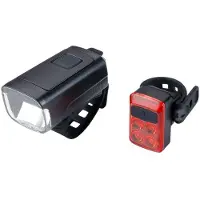 Bbb Cycling Stud50 ComboFietslampjes Led Set Wit en Rood - Fietsverlichting Set - USB Oplaadbaar - Voorlicht 200 Lumen Achterlicht 50 Lumen - BLS-231