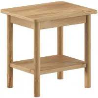 Vipack OLIVE nachtkastje eikenhout met open legplanken