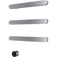 Hotbath &MORE set van 3 rails RASS50 SOFT SQUARE 50 cm met separate schakelaar Chroom (Exclusief inbouwdeel)