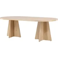 Venture Home Bootcut eetkamertafel ovaal 115x230 cm whitewash.