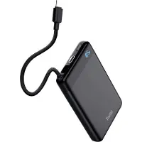 Trust Fiera 10.000 mAh Powerbank met geïntegreerde kabel