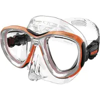 Seac Sub Afrodite Diving Mask Transparant,Oranje