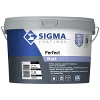 Sigma Perfect Matt | Matte Muurverf en Plafondverf 2,5 LTR - Kleur|1|2