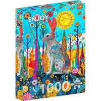 Enjoy Puzzle Hare's Whimsical Land Puzzel (1000 stukjes)