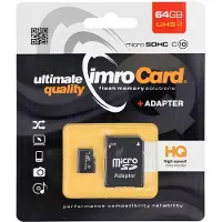 IMRO 4/16G ADP, 16 GB, MicroSDHC, Klasse 4, Zwart