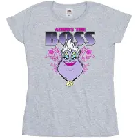 Disney Dames/Dames De Kleine Zeemeermin Ursula Mama Is De Baas Katoenen T-Shirt (Sportgrijs)