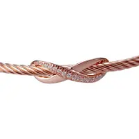 Orphelia 'Bowi' Dames 925 Sterling Zilveren Armband - Roze ZA-7402