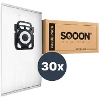 SQOON Stofzuigerzakken geschikt voor Nilfisk Elite/King/Extreme - 30 stuks - Gelijk aan model: 107412688 - High Filtration voor optimale stofopname en schone uitblaaslucht