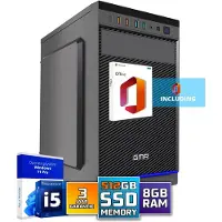 GMR Intel Ultra Compleet Desktop PC | Intel Core i5 | 8 GB RAM | 512GB SSD M.2 | Windows 11 Pro | Business Office Multimedia Computer | Inclusief Microsoft Office!