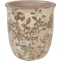 Clayre & Eef Bloempot Ø 15x15 cm Beige Keramiek