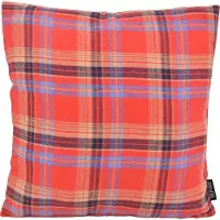 Gek op kussens! Kerst tartan | 45 x 45 cm | kussenhoes | viscose/polyester